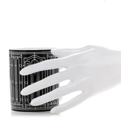 Hermes Porcelain H Deco Mug N°2 Black 2 of 9
