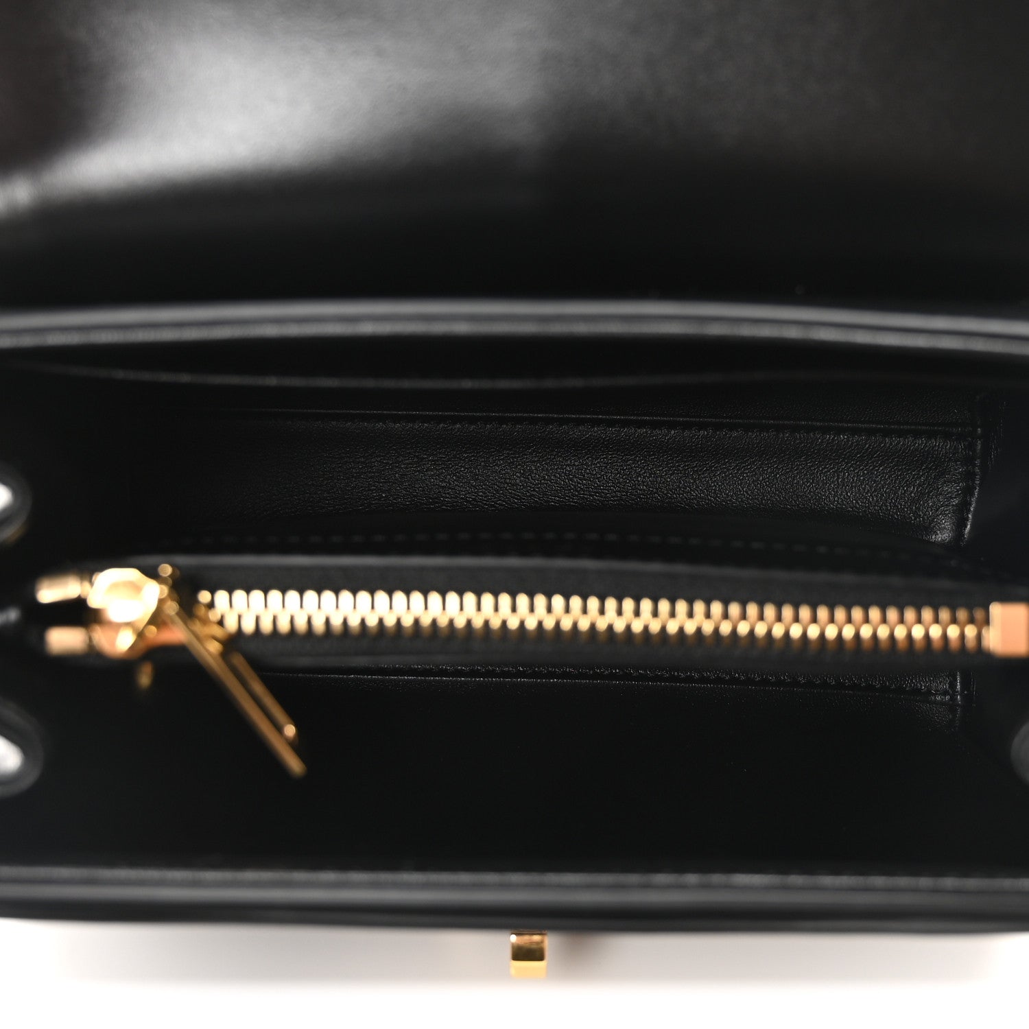 Celine Satinated Calfskin Mini 16 Top Handle Bag Black 5 of 10