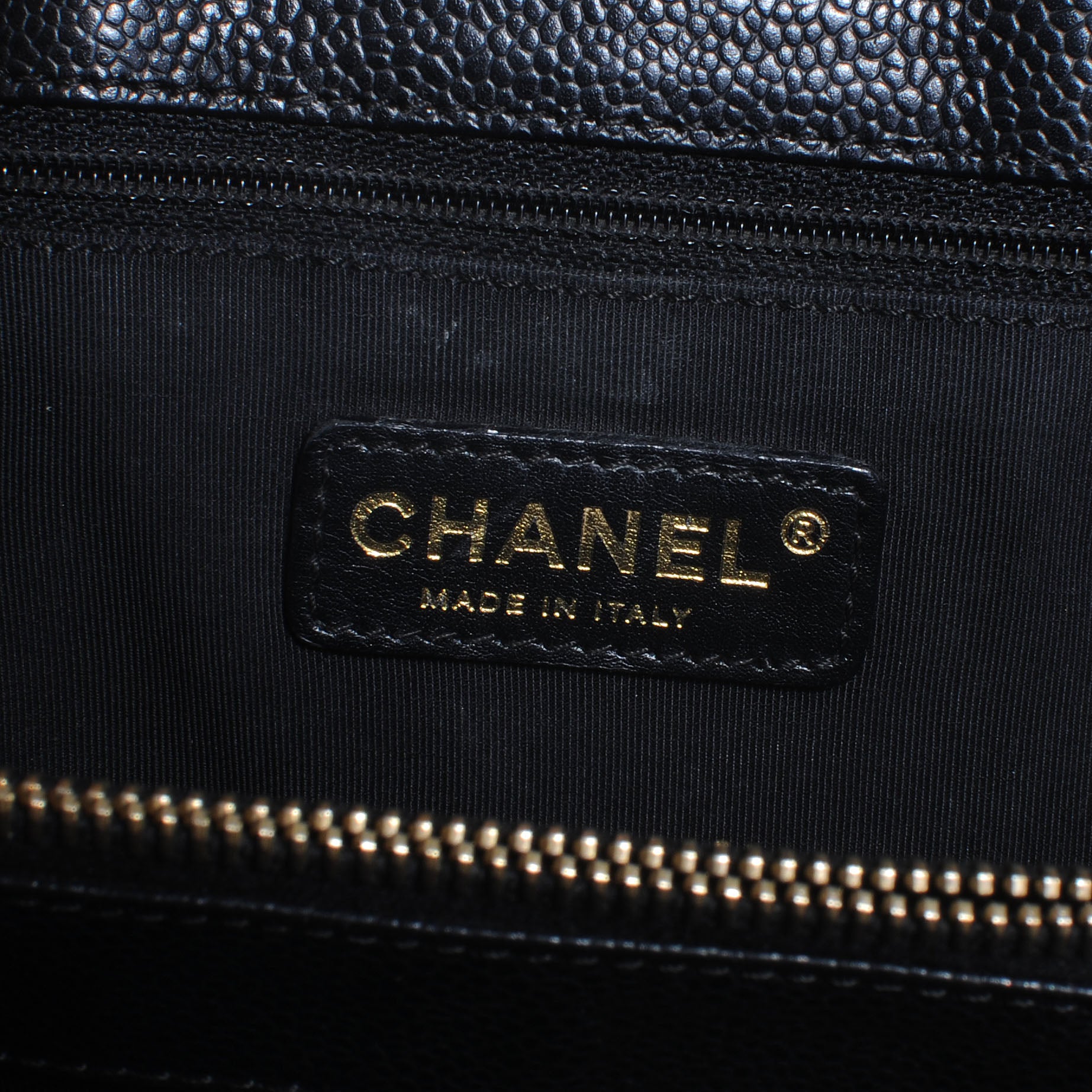 Chanel Caviar Grand Shopping Tote GST Black 6 of 7