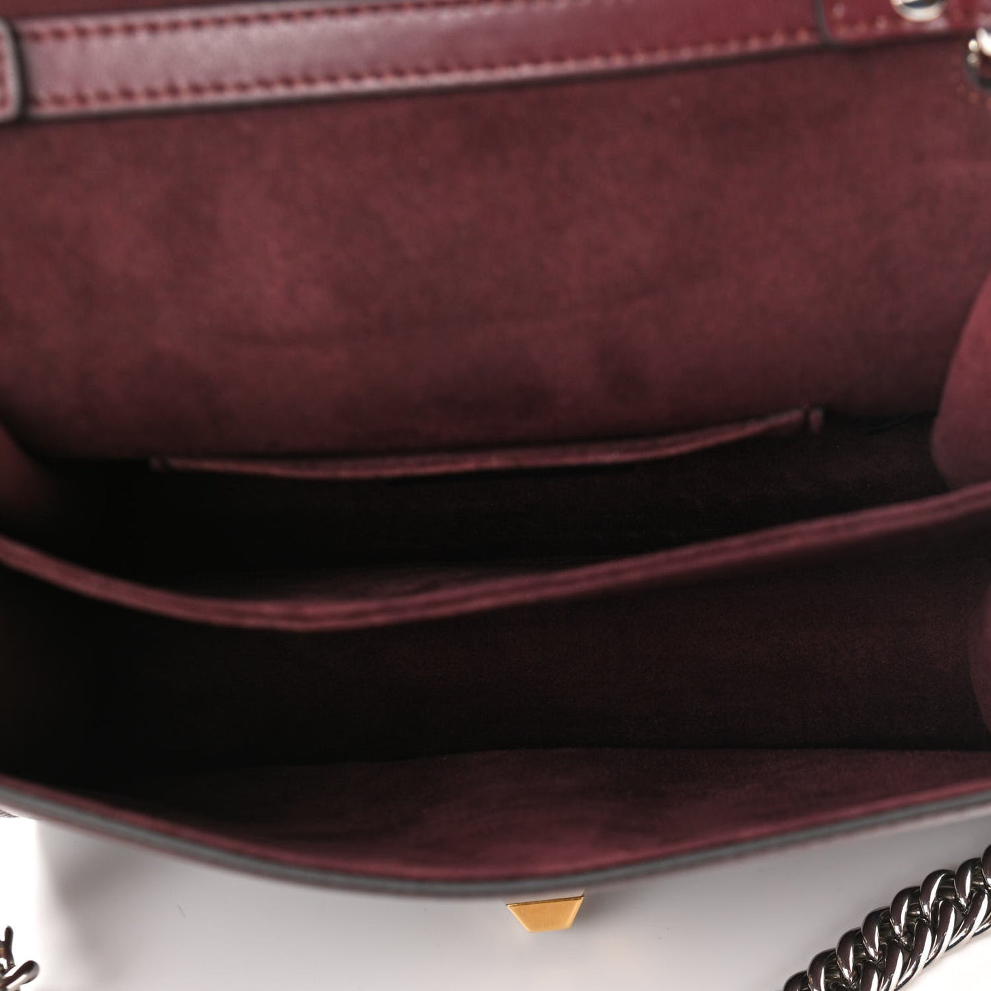 Vitello Liberty Studded Small Kan I Shoulder Bag Bordeaux Multicolor