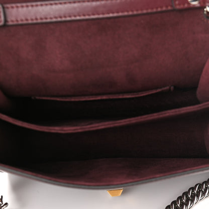 Fendi Vitello Liberty Studded Small Kan I Shoulder Bag Bordeaux Multicolor 5 of 10