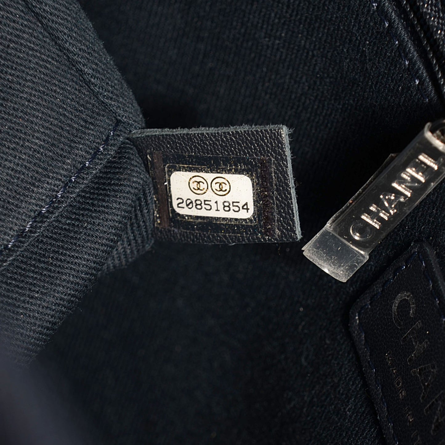 Canvas Deauville Small Tote Dark Blue