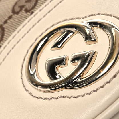 Gucci Monogram Medium New Britt Half Moon Hobo White 16 of 16