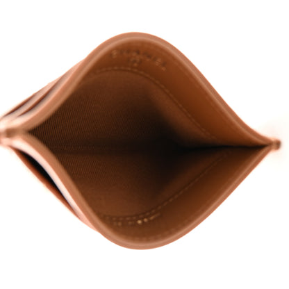 Chanel Lambskin Quilted Card Holder Brown 5 of 9