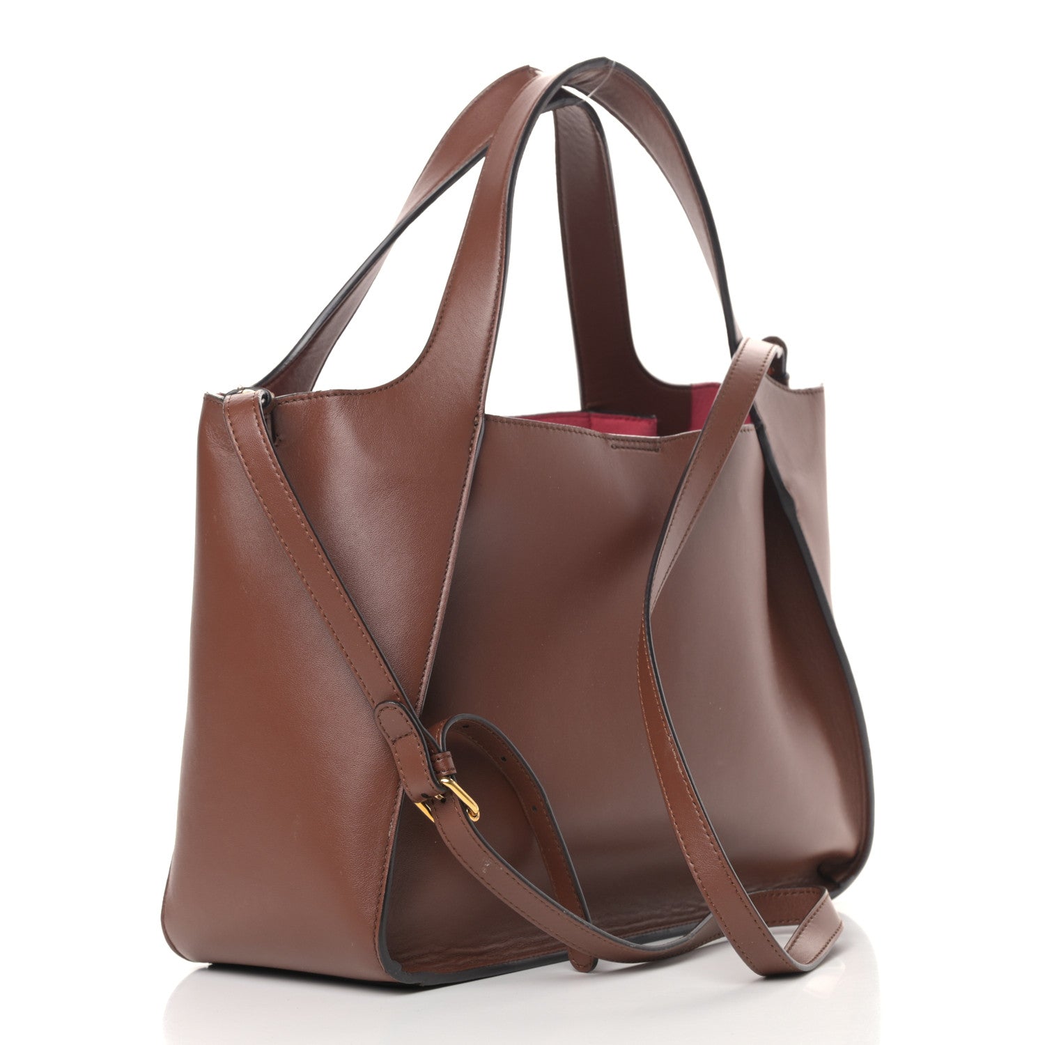 Stella McCartney Eco Alter Nappa East West Perforated Tote Brown 3 of 14