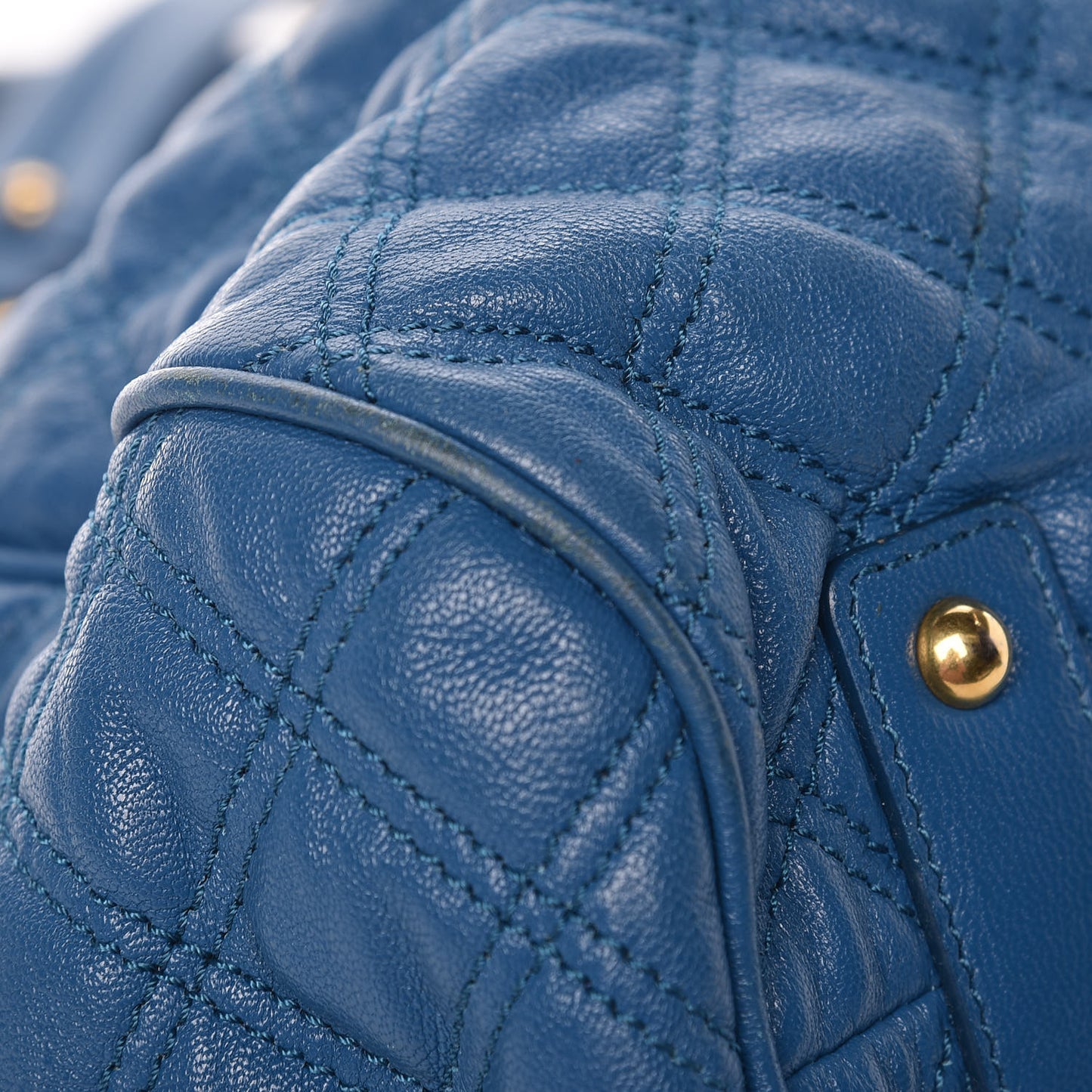 Lambksin Quilted Stam Blue