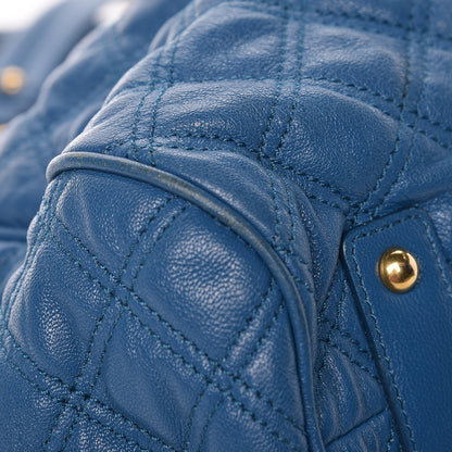 Marc Jacobs Lambksin Quilted Stam Blue 13 of 15