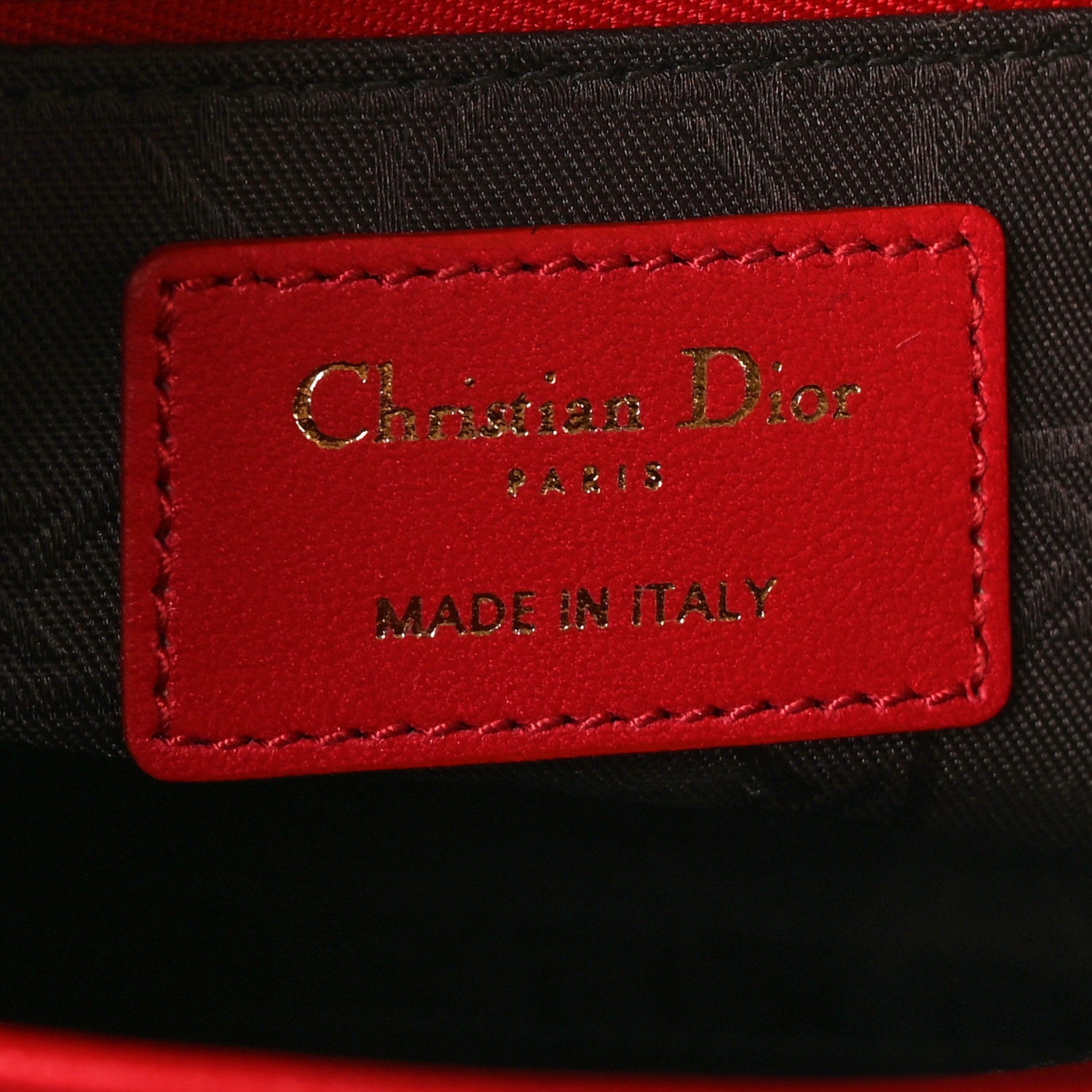 Christian Dior Lambskin Cannage Small Lucky Badges My Lady Dior Red 6 of 11