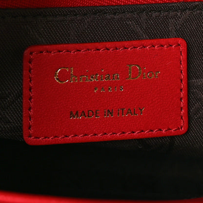 Christian Dior Lambskin Cannage Small Lucky Badges My Lady Dior Red 6 of 11