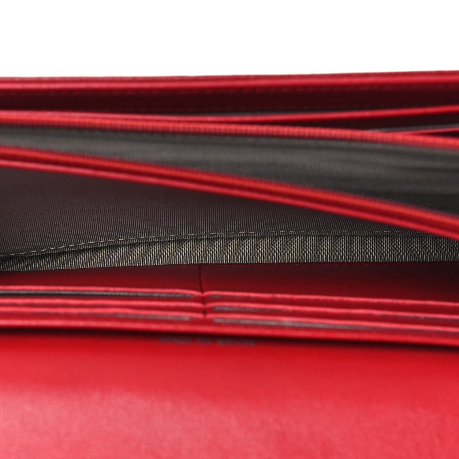 Chanel Caviar Timeless CC Large Gusset Flap Wallet Light Red 5 of 10
