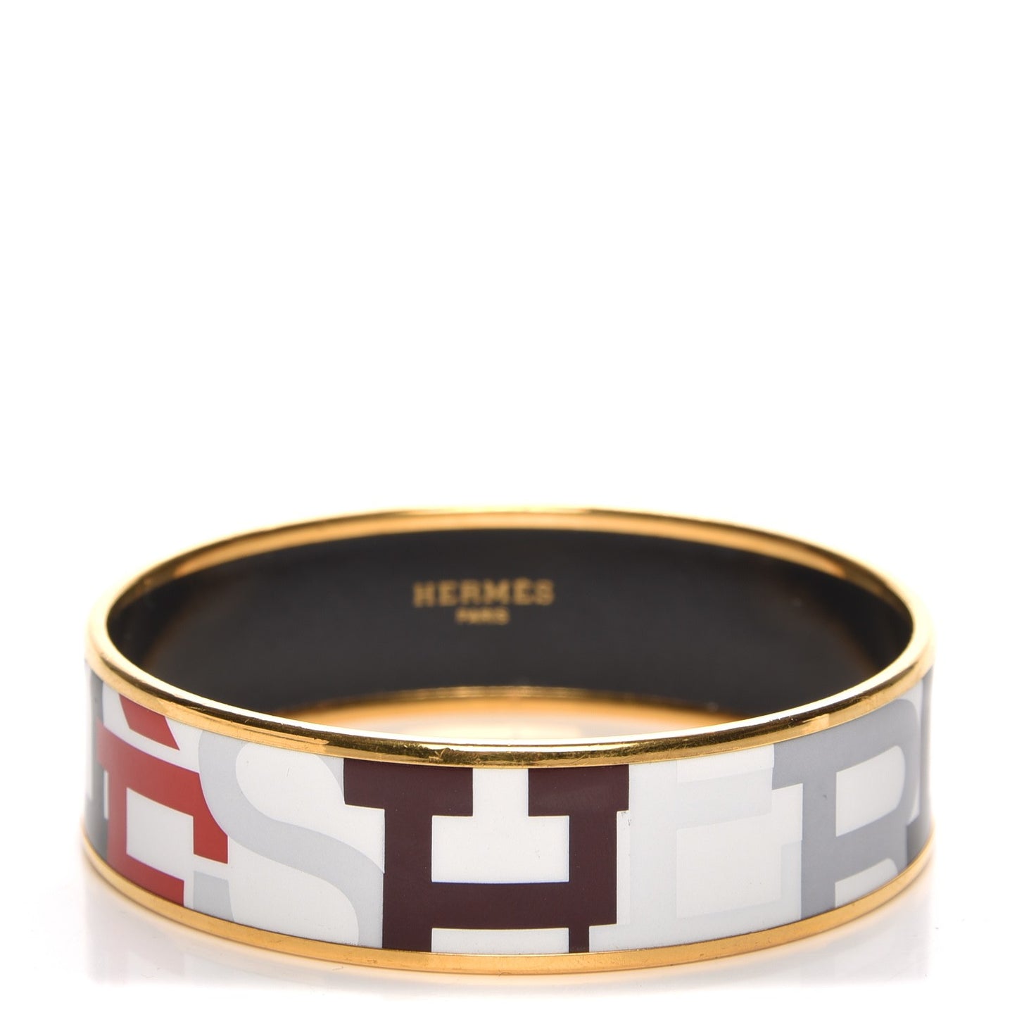 Enamel Printed Wide Capitales Bracelet 65