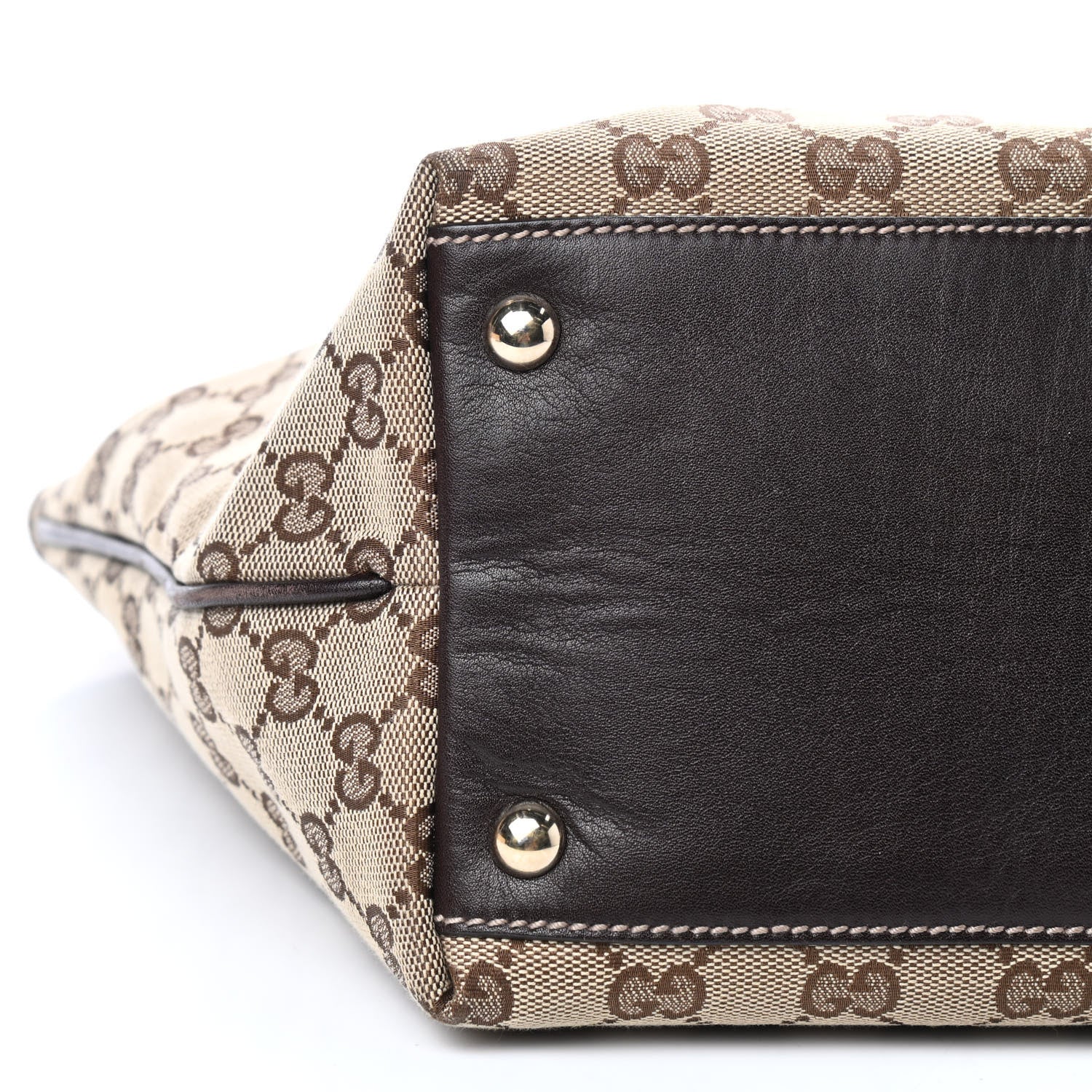 Gucci Monogram Medium New Britt Tote Brown 8 of 10