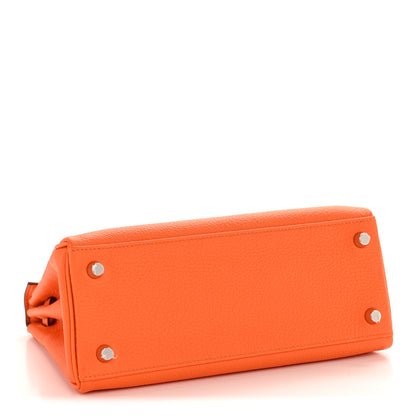 Hermes Togo Kelly Retourne 25 Orange Minium 4 of 14
