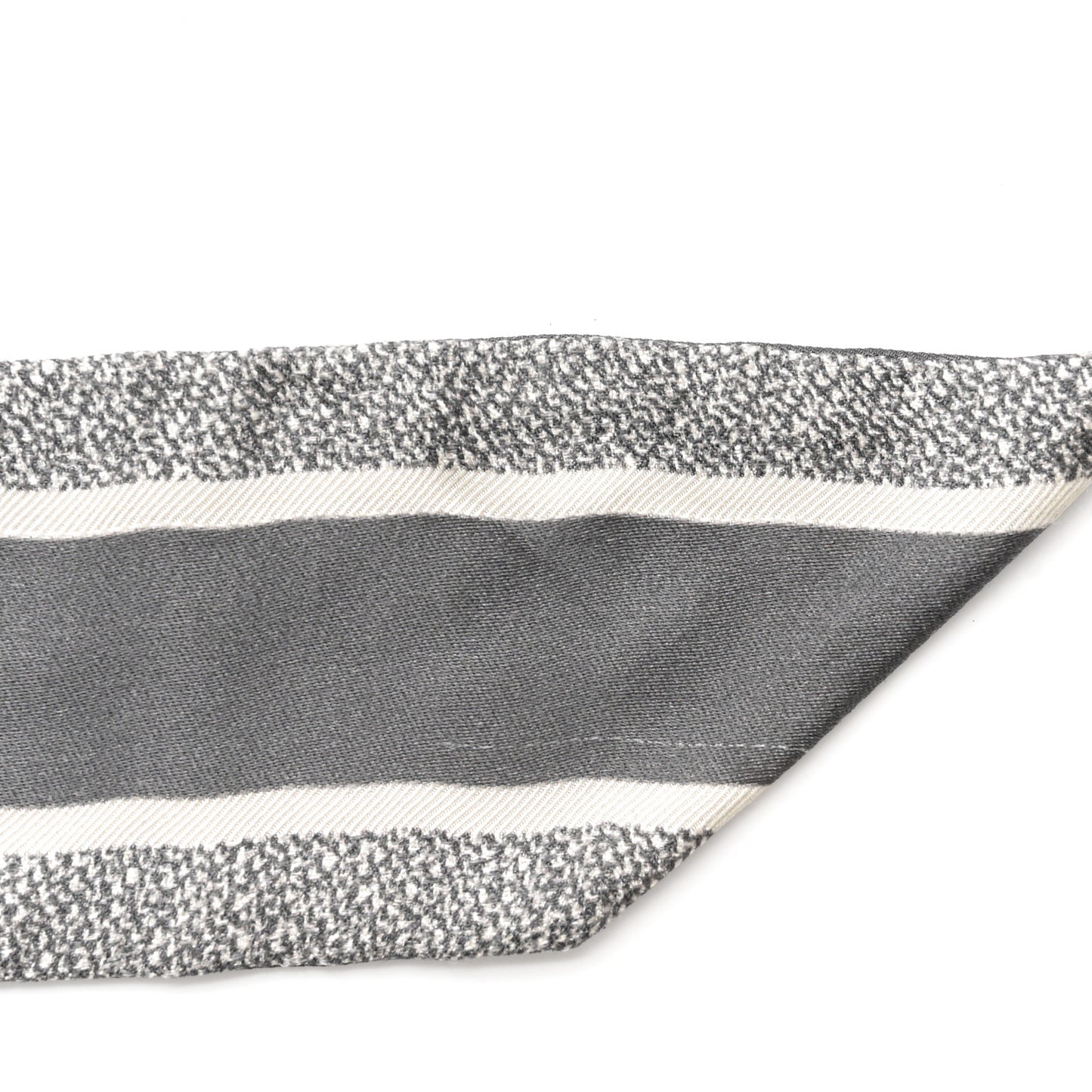 Silk Oblique Mitzah Scarf Grey