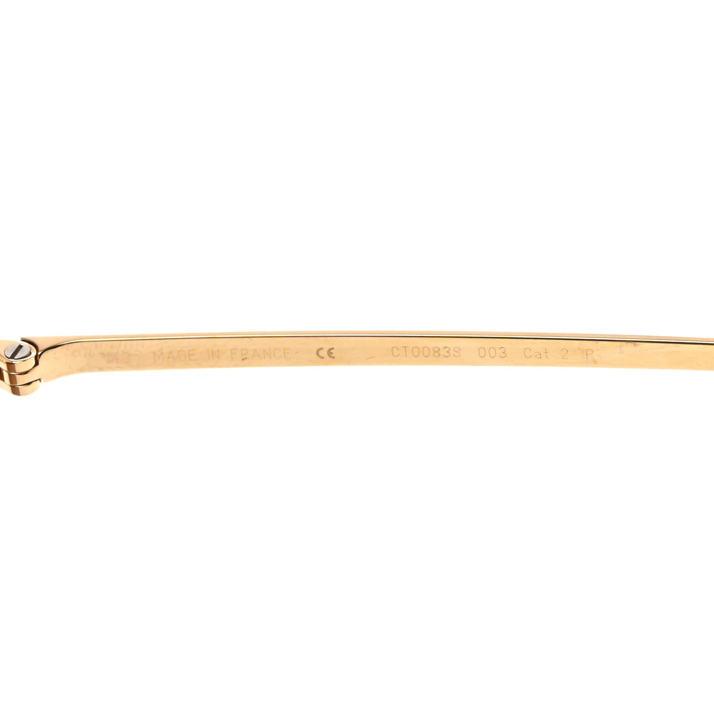 Santos CT0088S Aviator Sunglasses Gold