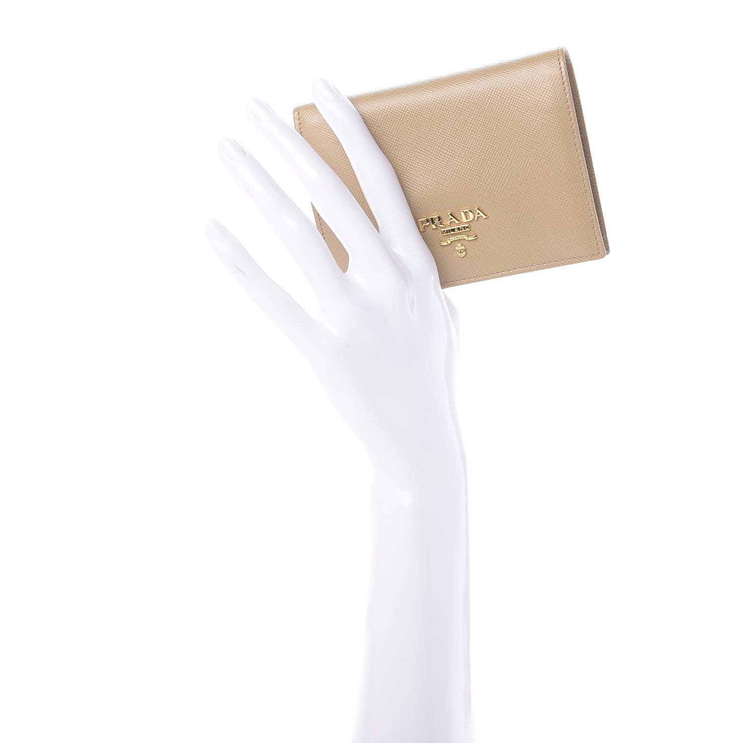 Prada Saffiano Multicolor Compact Wallet Sabbia Cammeo Orchidea 2 of 9
