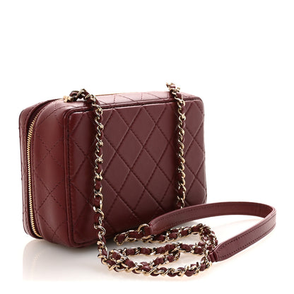 Chanel Lambskin Quilted Coco Click Bag Burgundy 3 of 11