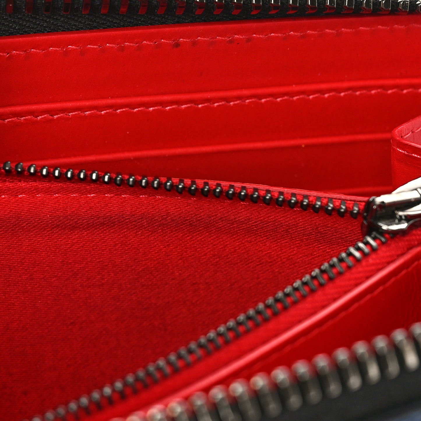 Calfskin Paris Panettone Spiked Zip Around Wallet Multicolor