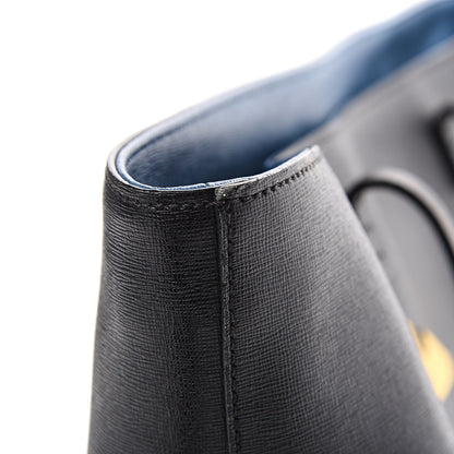 Fendi Vitello Elite Cuoio Monster Buggies Medium Roll Tote Black Multicolor Blue Cobalto 22 of 22