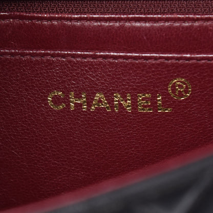 Chanel Lambskin Quilted Medium Rectangular Kelly Flap Bag Black 8 of 11