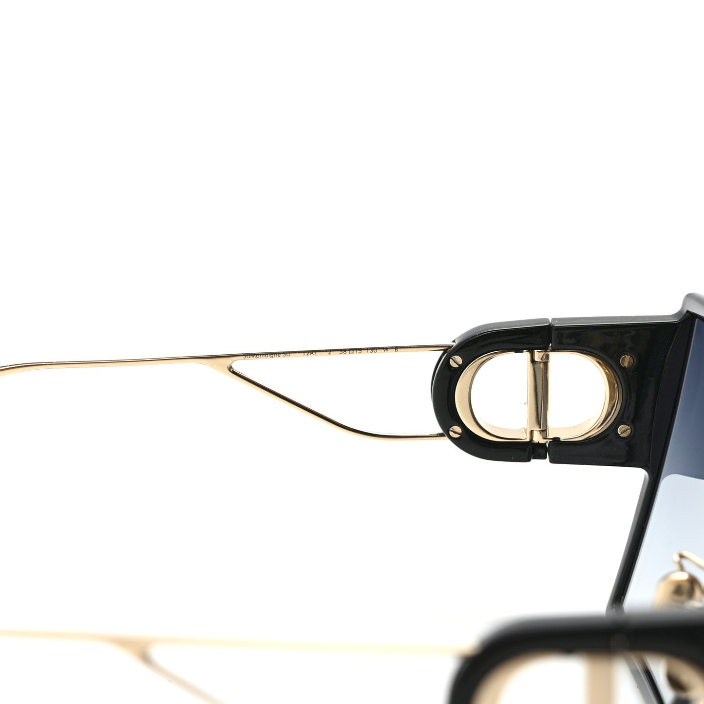 Square 30 Montaigne Sunglasses Black