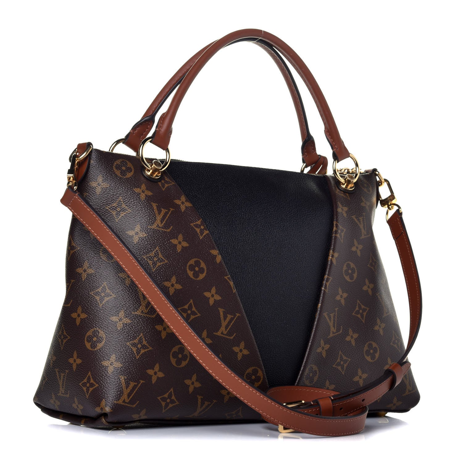 Louis Vuitton Monogram V Tote MM Black 4 of 10
