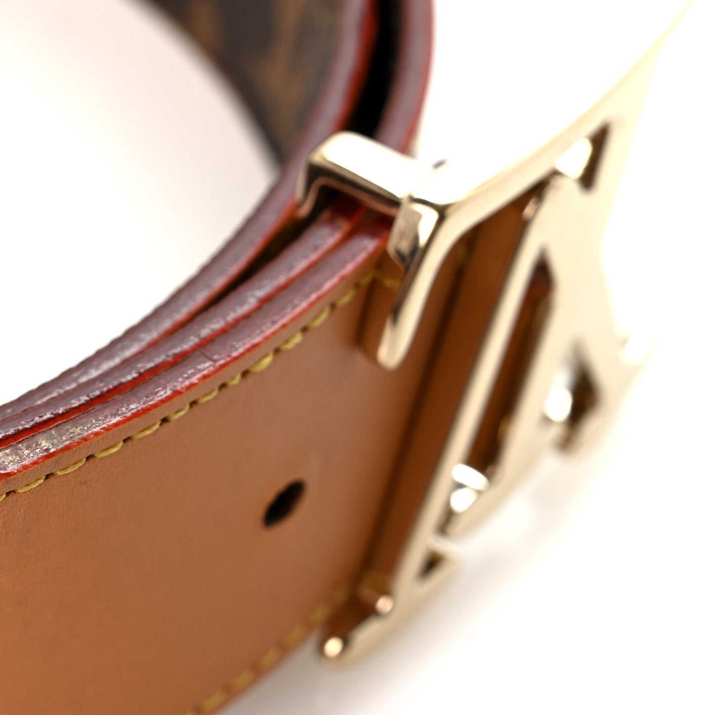 Monogram Craggy 40mm LV Tag Reversible Belt 100 40 Chocolate