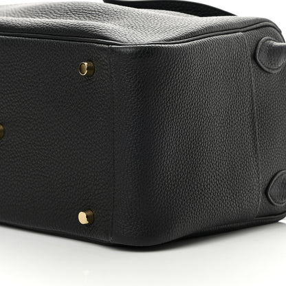 Hermes Taurillon Clemence Lindy 30 Black 10 of 12