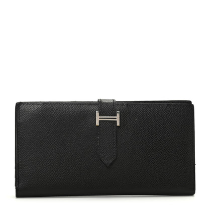 Hermes Epsom Bearn Gusset Wallet Black 1 of 6