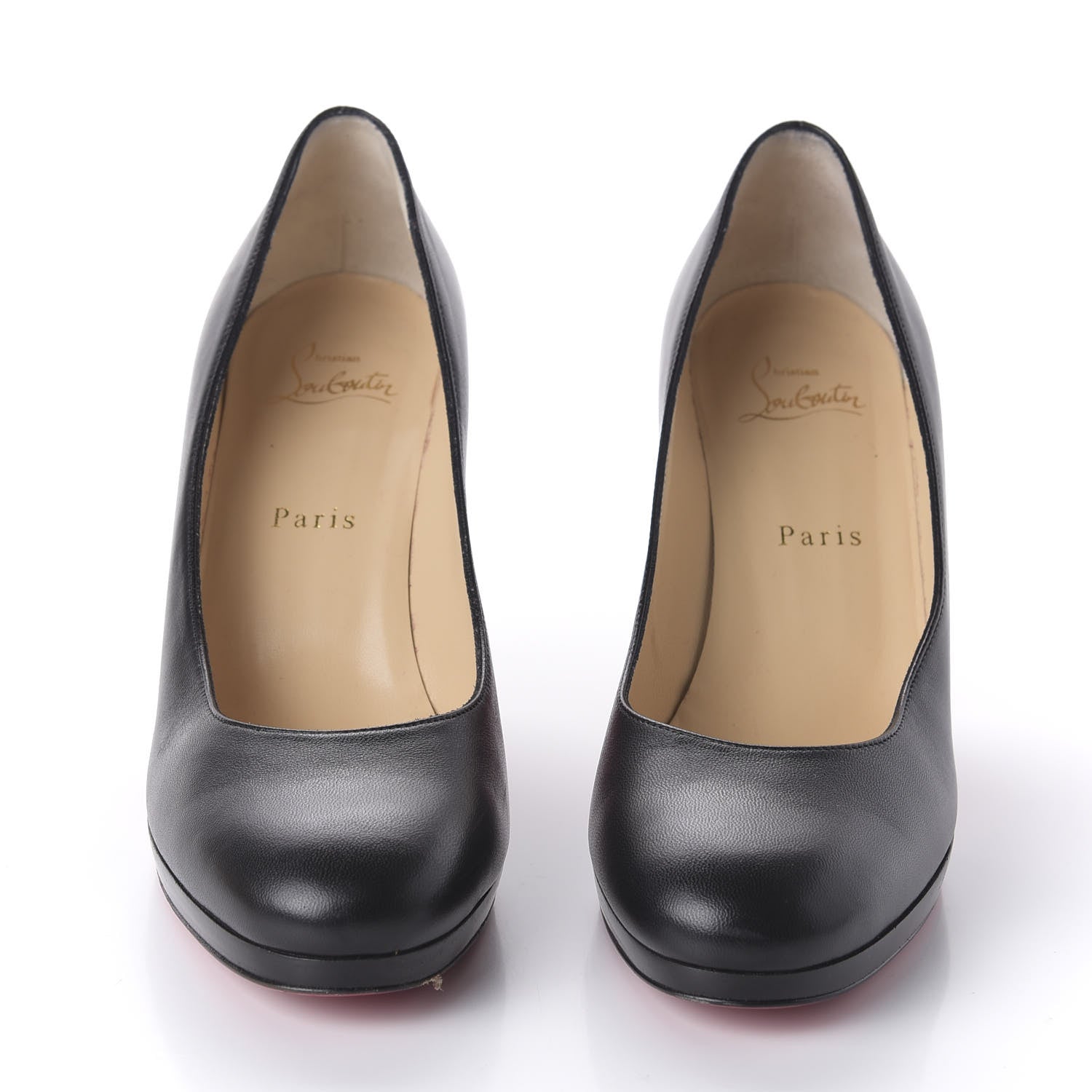 Christian Louboutin Nappa Kabetts 100 Pumps 39 Black Lucido 2 of 8