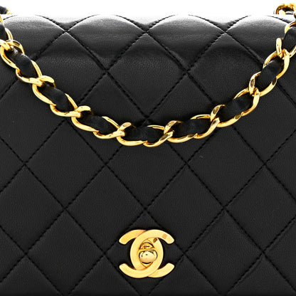 Chanel Lambskin Quilted Small Single Flap Black 8 of 10