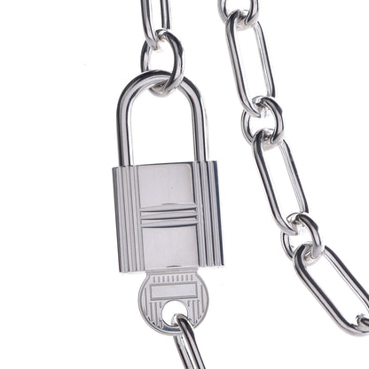 Hermes Sterling Silver GM Alphakelly Necklace 5 of 6