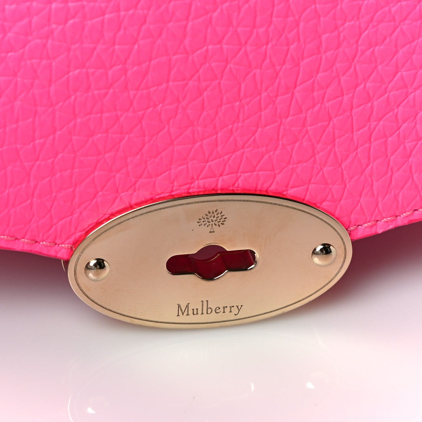 Heavy Grained Calfskin Mini Darley Satchel Pink