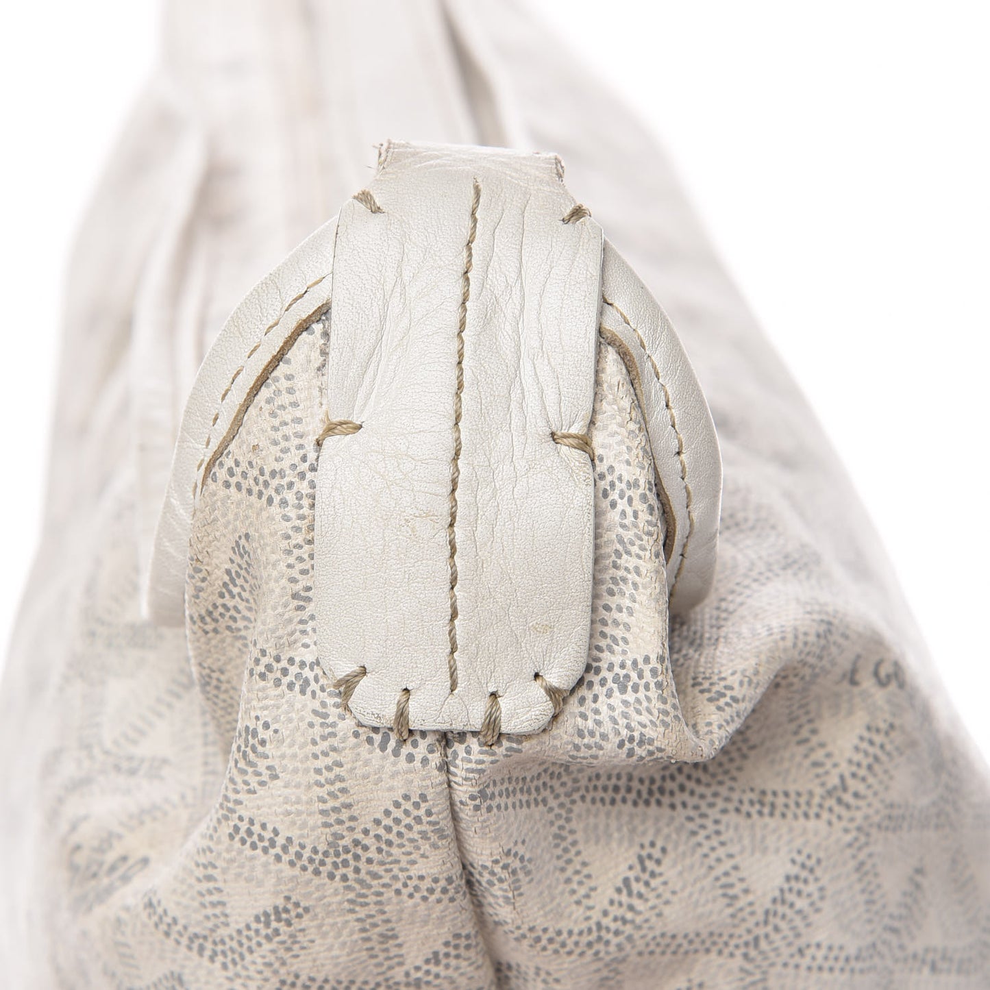 Goyardine Fidji Zip Hobo White