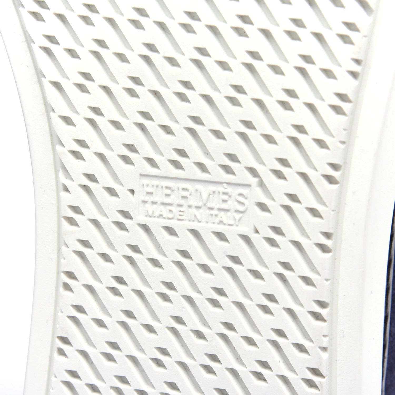 Hermes Suede Mens Jimmy High Top Sneakers 40.5 Navy Blue 10 of 13