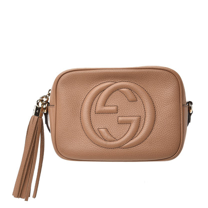 Gucci Pebbled Calfskin Small Soho Disco Bag Camelia 1 of 10