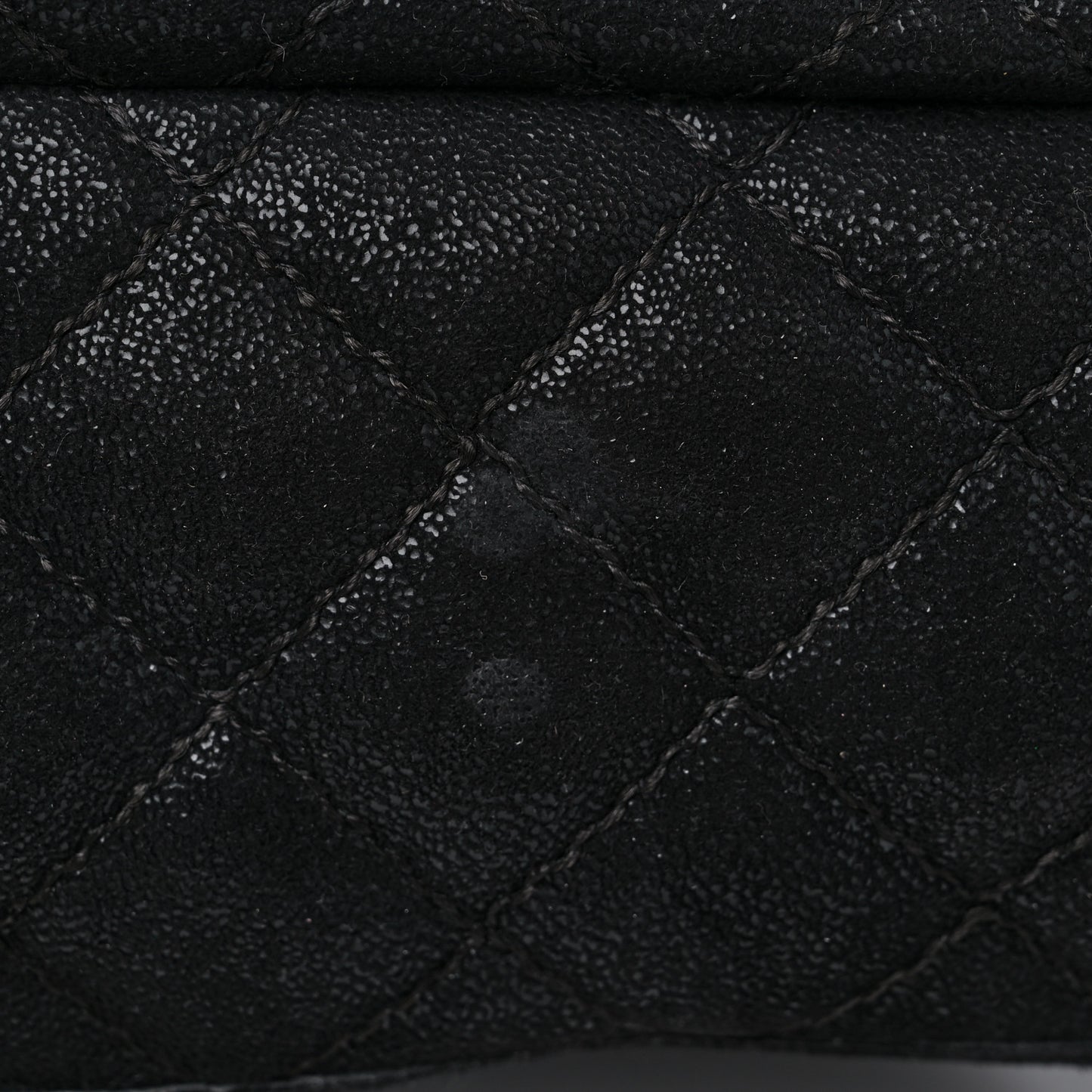 Shaggy Deer Quilted Small Falabella Backpack Black
