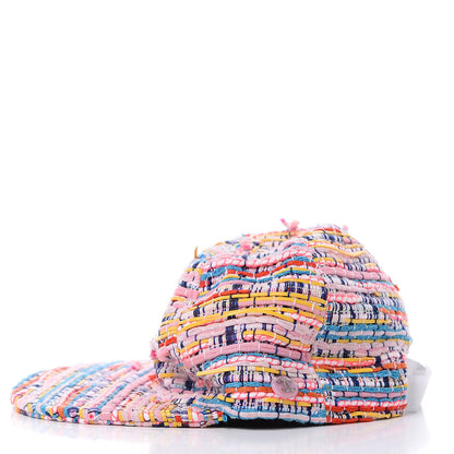 Chanel Tweed Cap Hat Multicolor 3 of 9