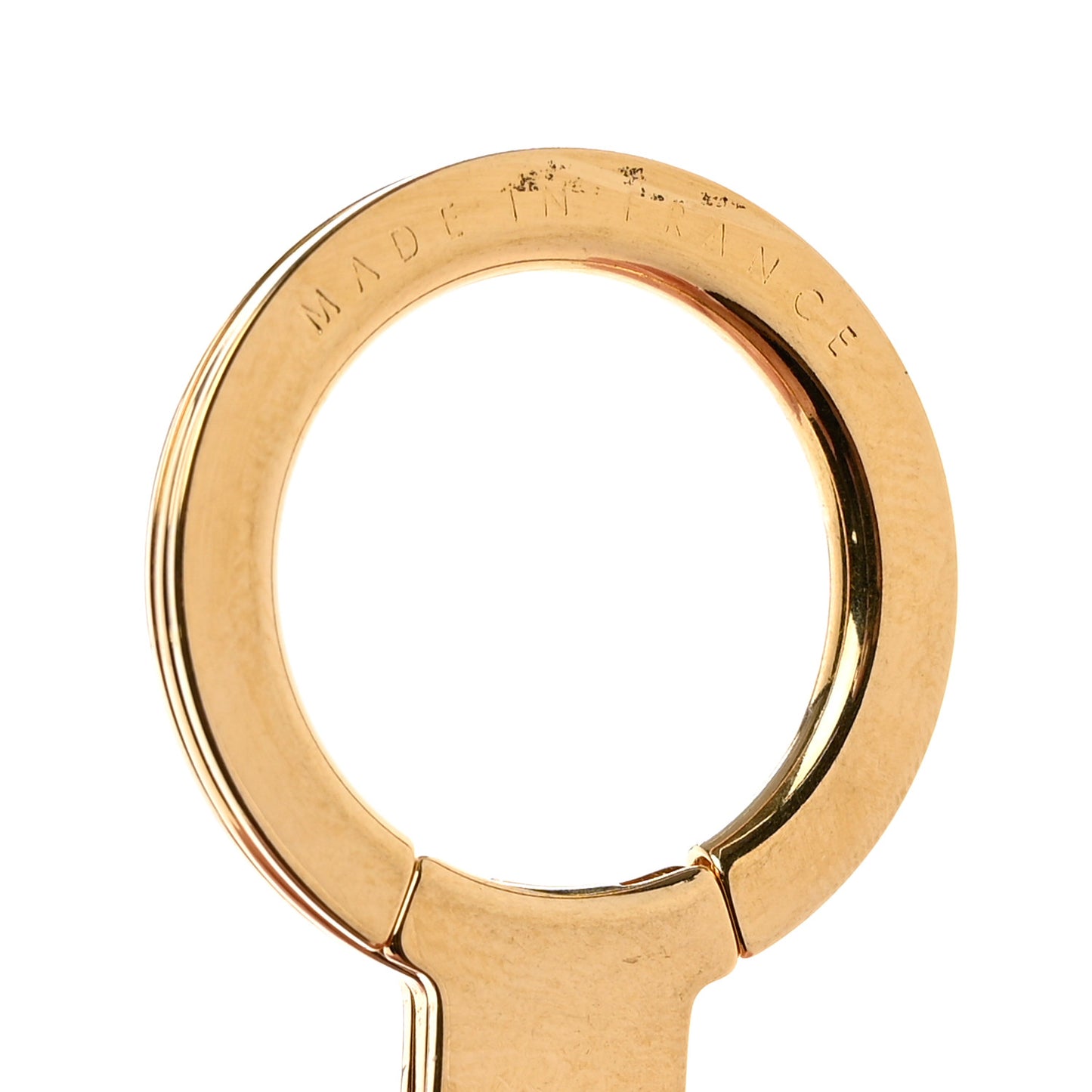 Metal Pochette Extender Key Ring Chain Gold