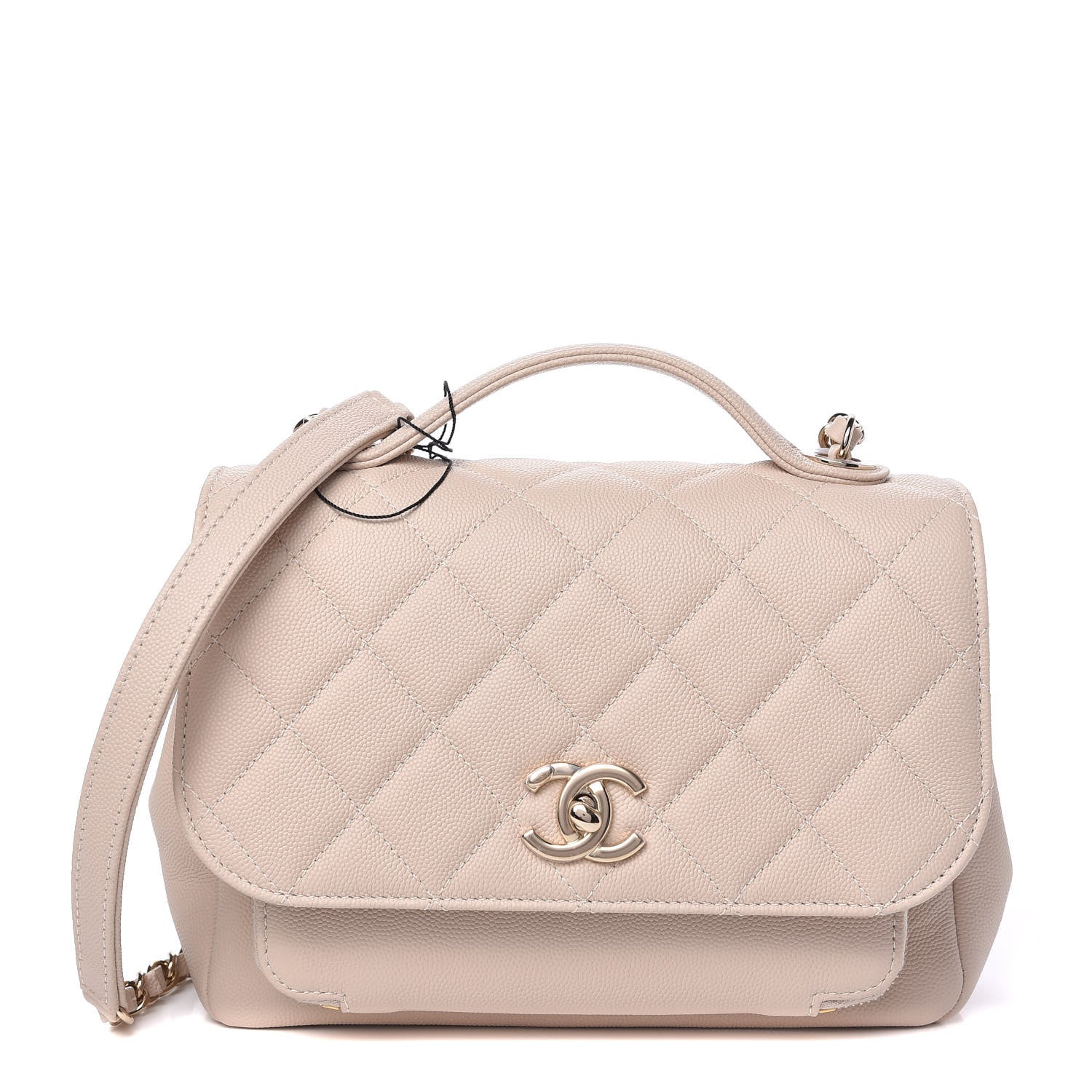 Chanel Caviar Quilted Medium Business Affinity Flap Beige 1 of 11