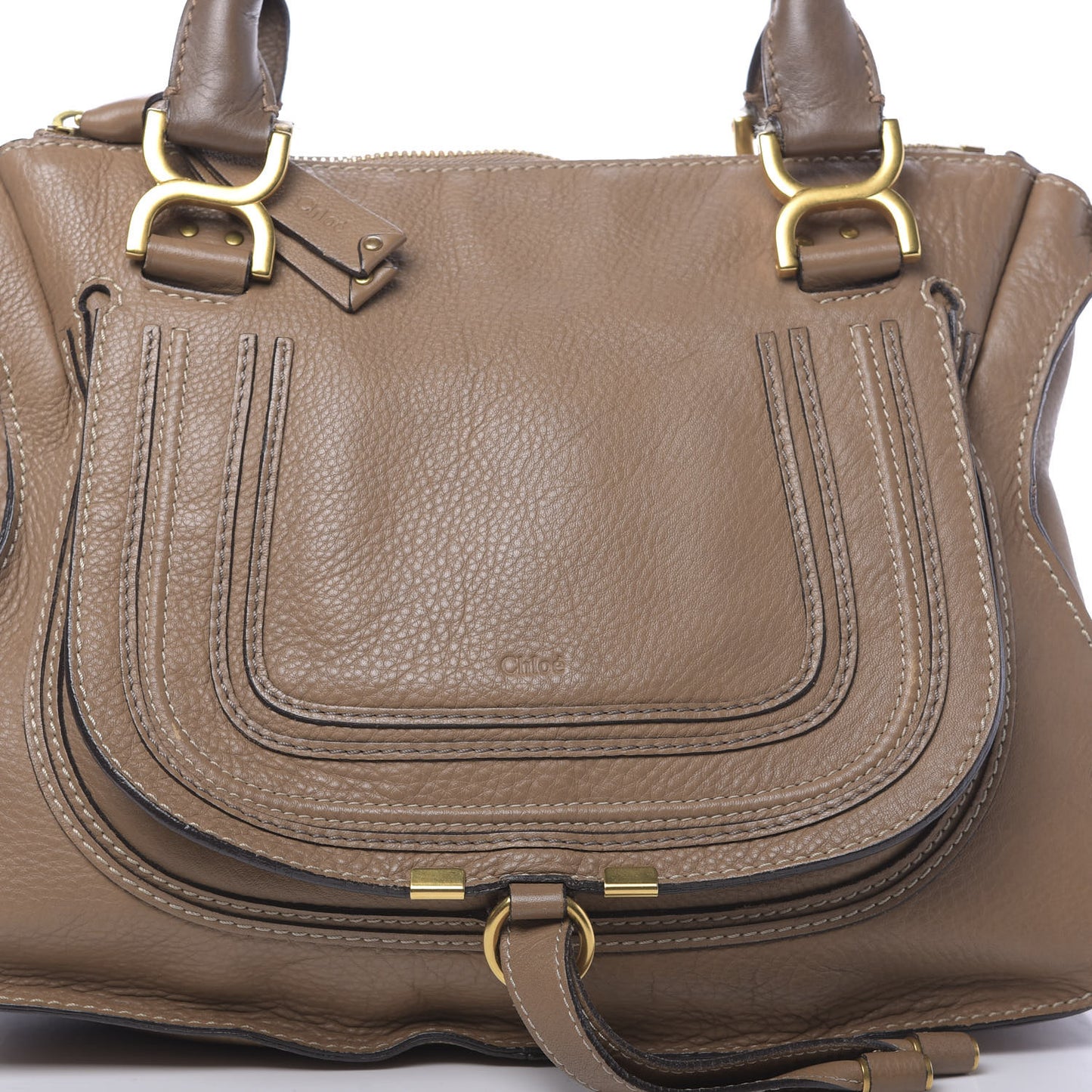 Calfskin Medium Marcie Satchel Nut