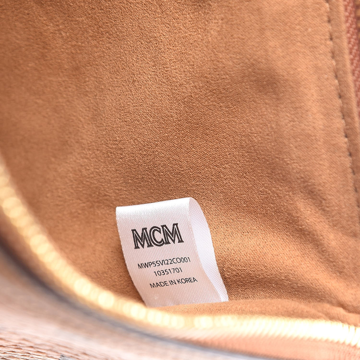 MCM Visetos Medium Liz Reversible Shopper Tote Cognac 17 of 18