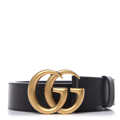 Gucci Textured Calfskin Double G 40mm Belt 85 34 Black 1 of 6