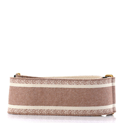 Christian Dior Canvas Embroidered Shoulder Strap Rose Des Vents 2 of 5