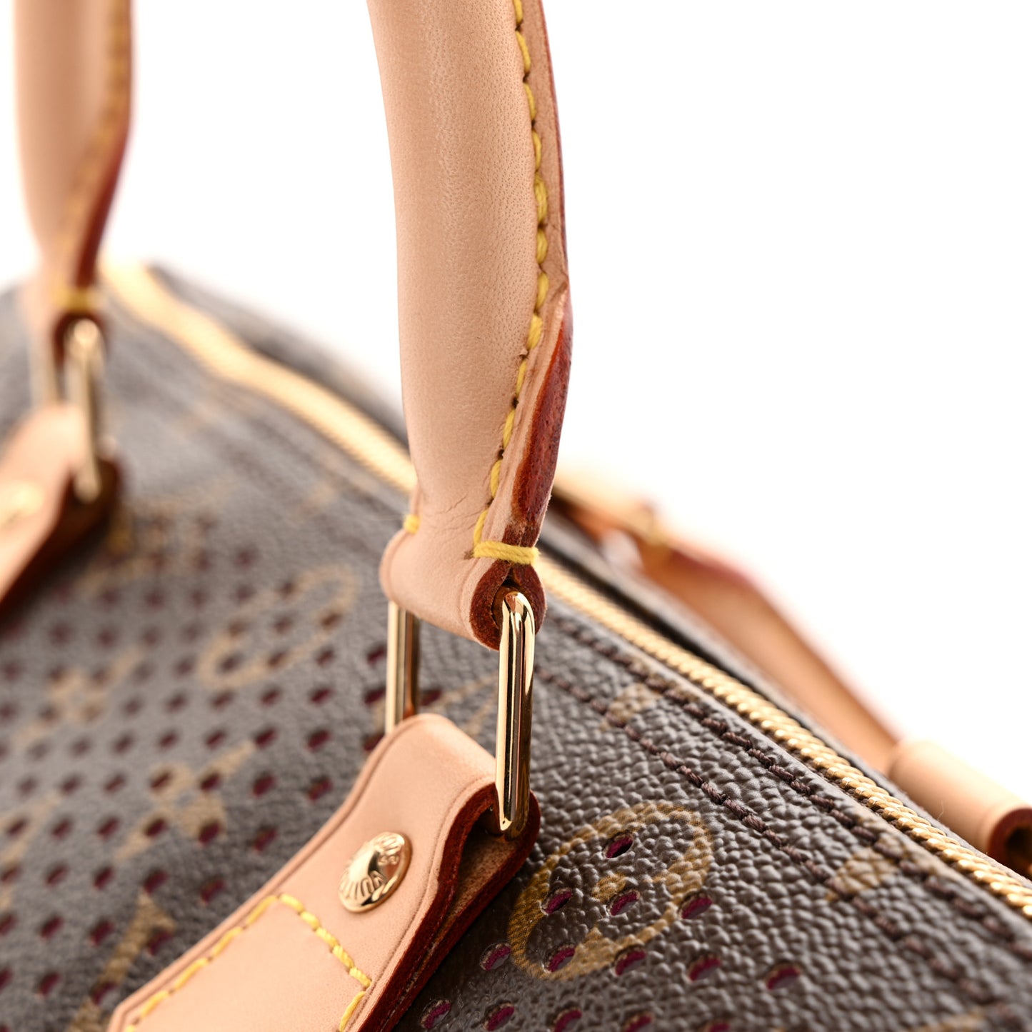 Monogram Perforated Speedy 30 Fuchsia