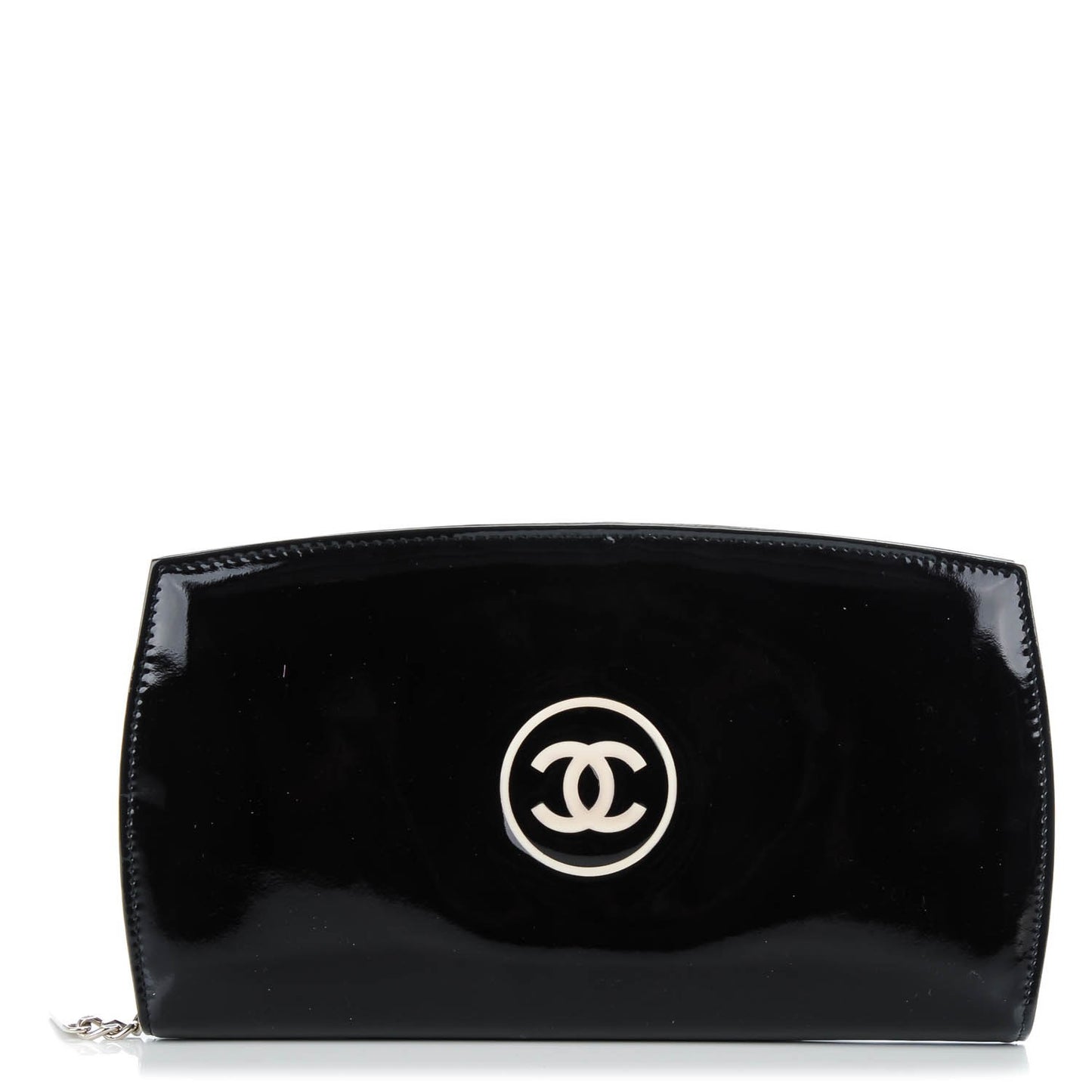 Patent Trousse Maquil Wallet Black