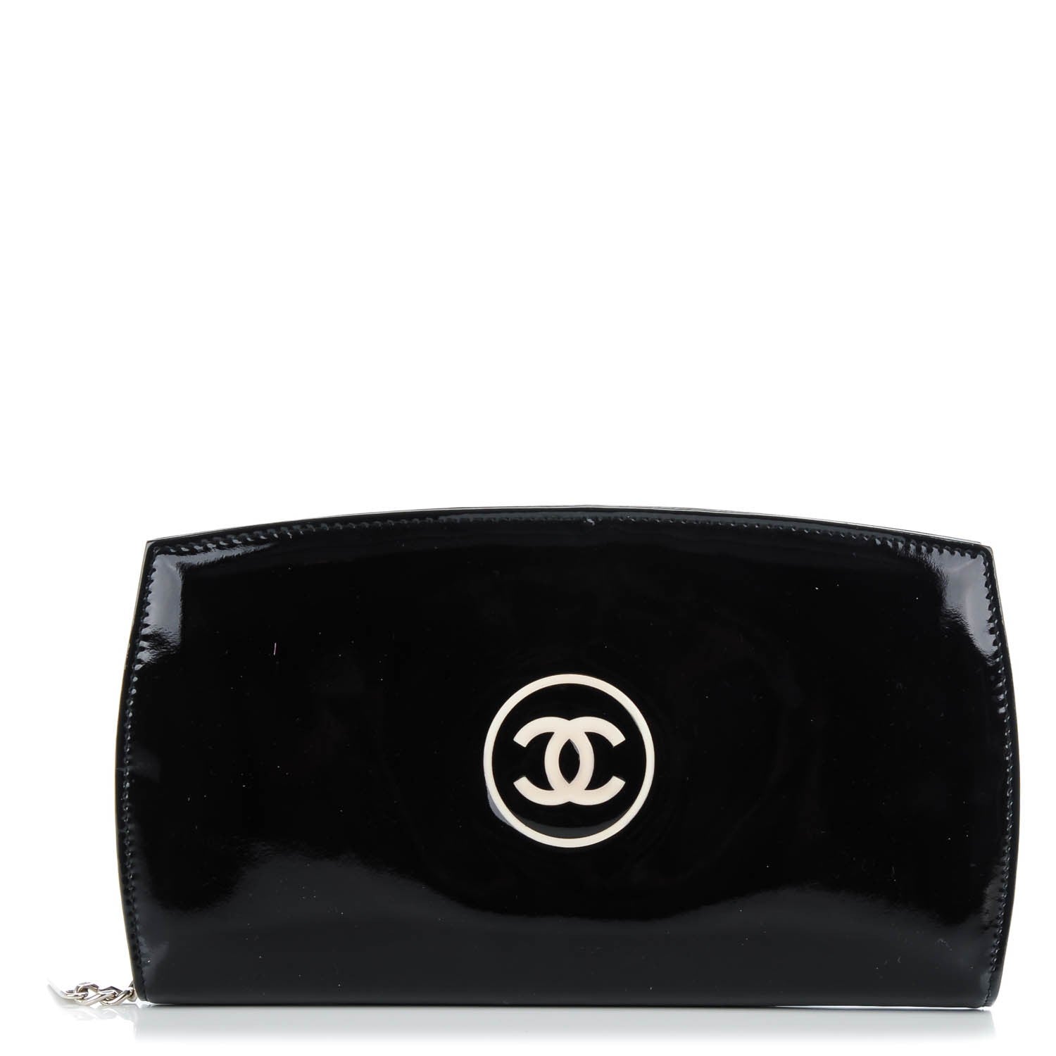 Chanel Patent Trousse Maquil Wallet Black 1 of 8