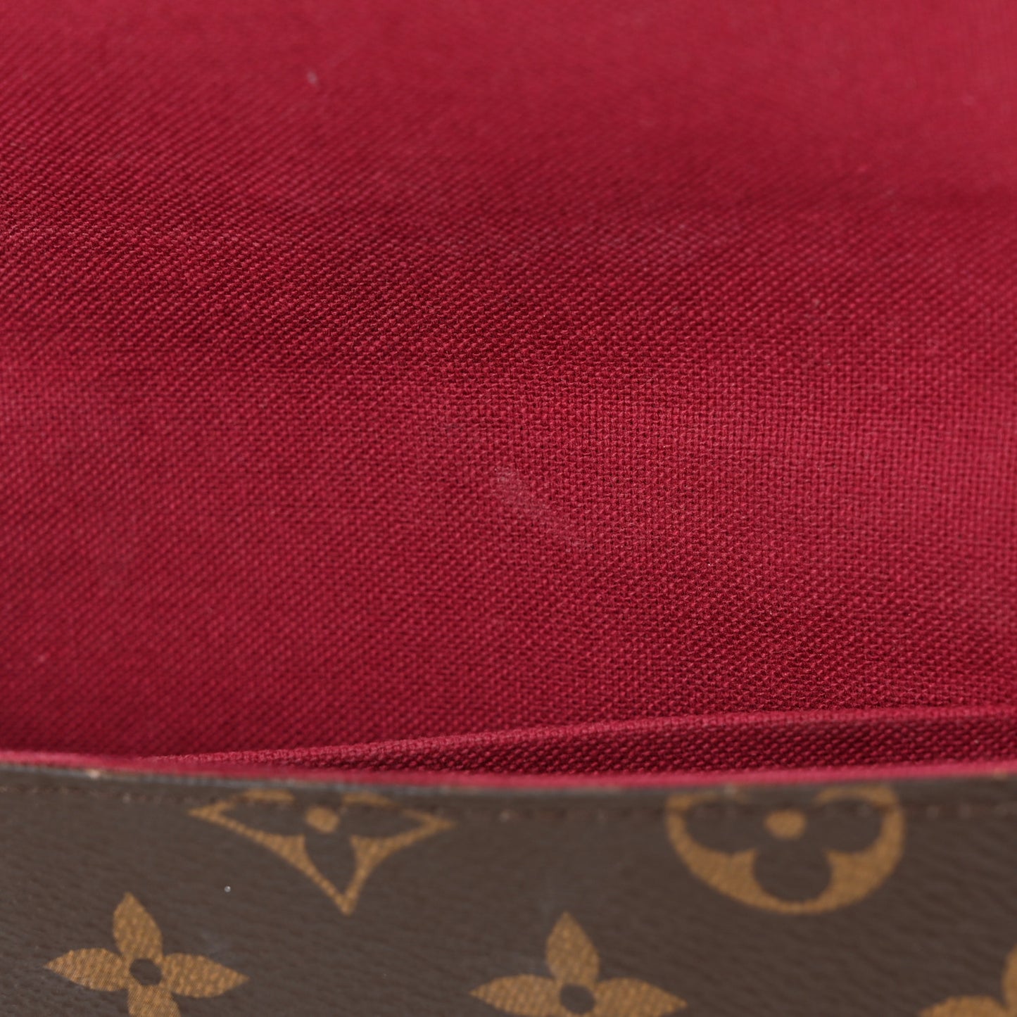 Monogram Pochette Felicie Chain Wallet Fuchsia