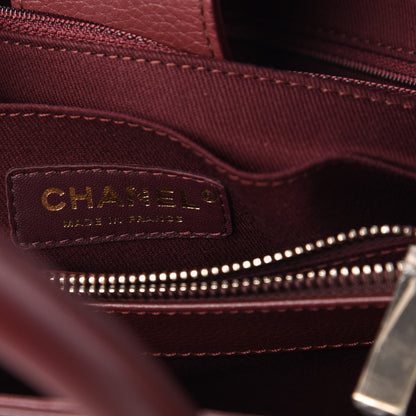 Chanel Grained Calfskin Small Neo Executive Shopper Tote Burgundy 6 of 10
