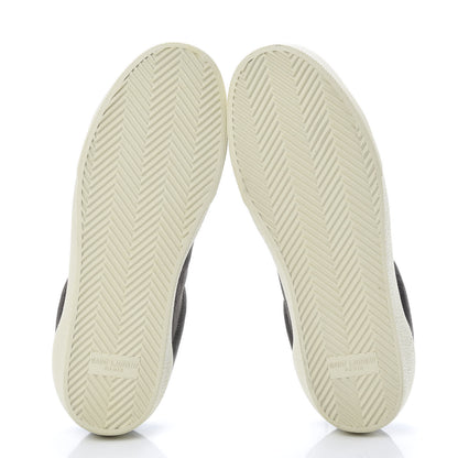 Saint Laurent Suede Soho Mens Court Classic Sneakers 41.5 Bronze White 5 of 8